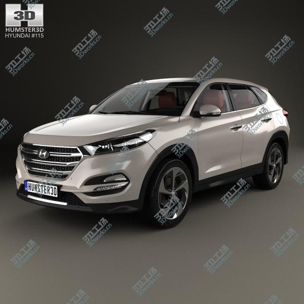 images/goods_img/2021040163/3D Hyundai Tucson with HQ interior 2016/1.jpg